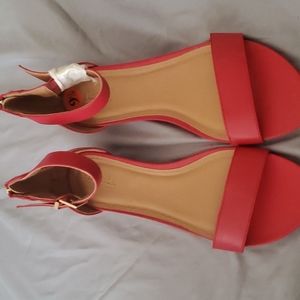 Red Kenneth Cole Reaction Wedge Sandal (9.5) *NEW NEVER WORN*